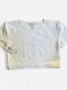 NWT Aritzia Babaton White Contour Cropped Tee